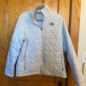 Light gray North Face jacket